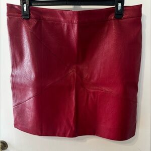 Zeagoo Bold Red Leather Jacket